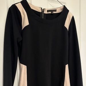 Bodycon Black and Ivory Dress